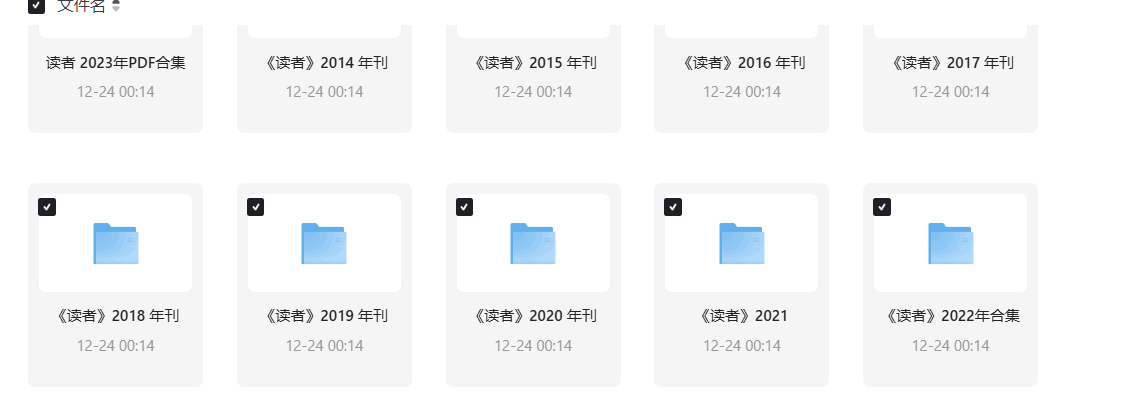 《读者》1981年以来历年合集珍藏资源 [ 5.7GB ]